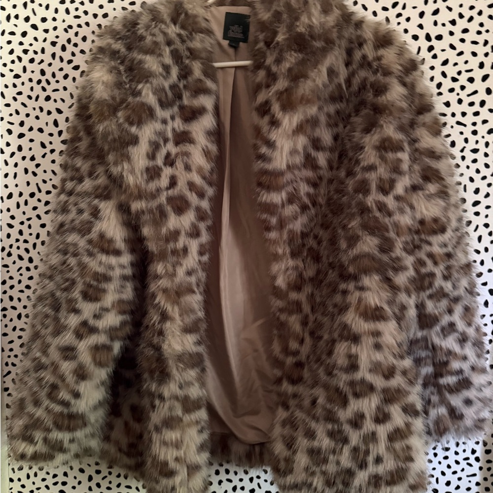 Wild Fable Brown Tan Teddy Jacket Cozy Faux Fur
